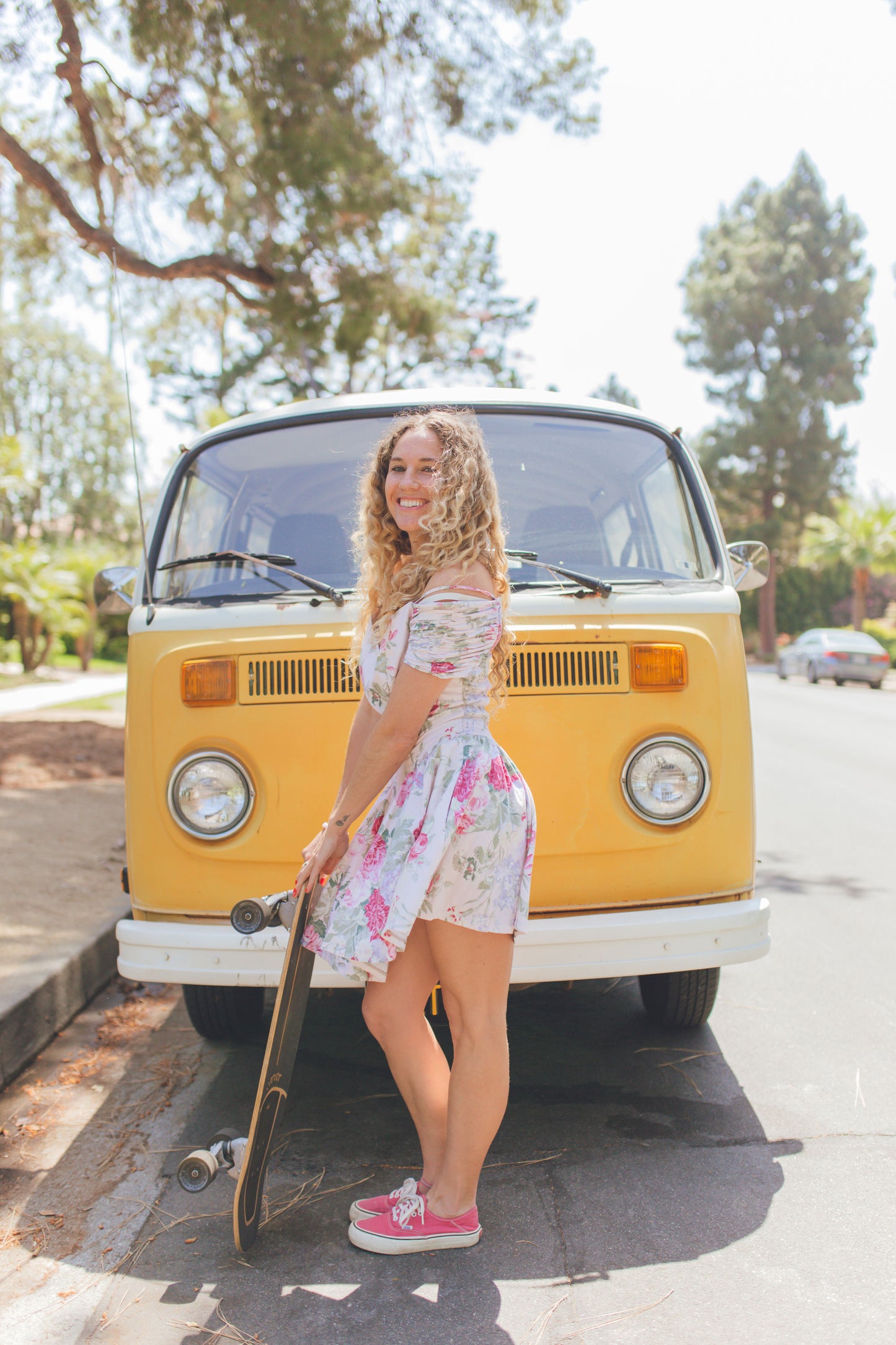 Vintage Floral Mini Dress