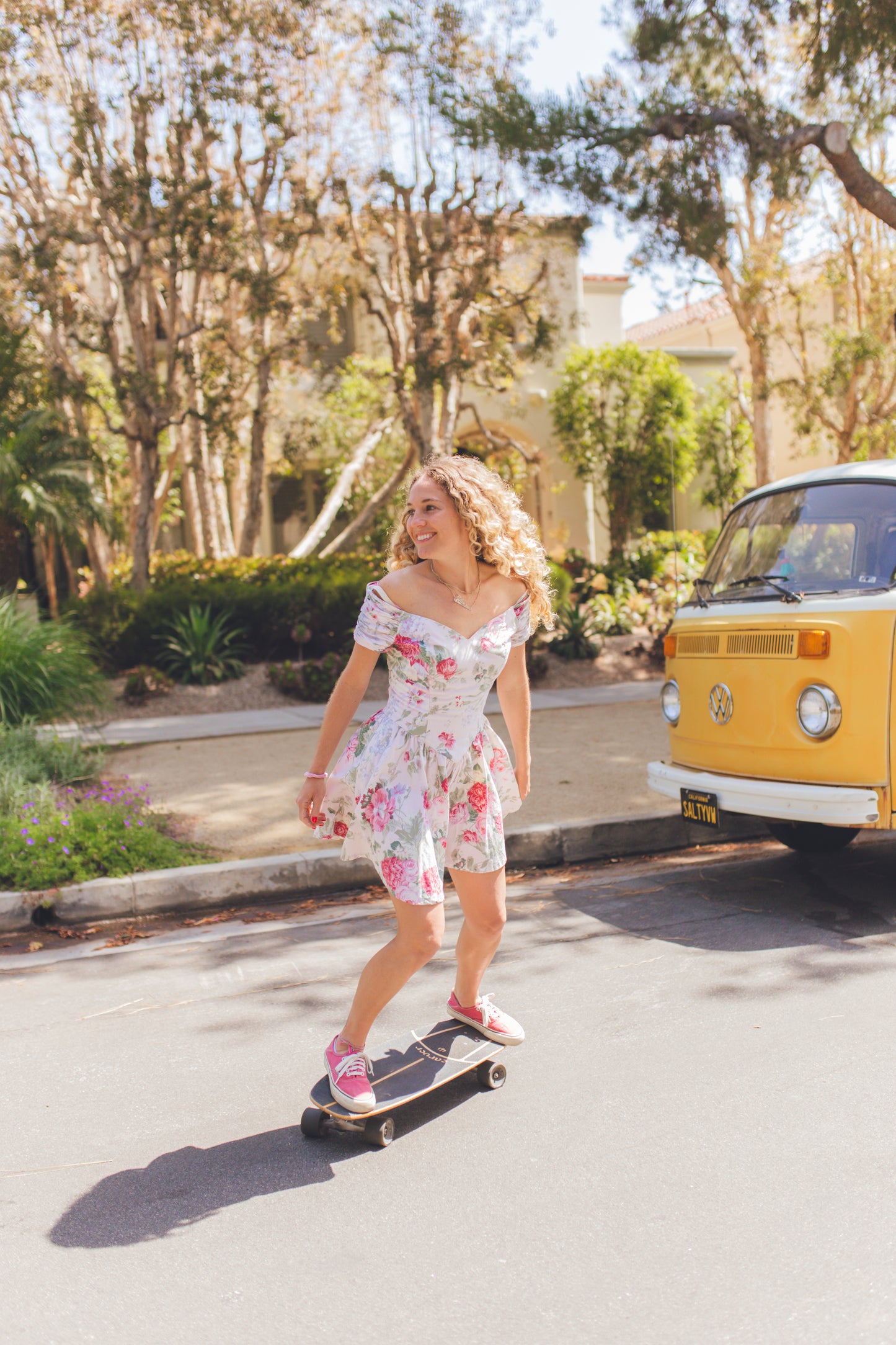 Vintage Floral Mini Dress