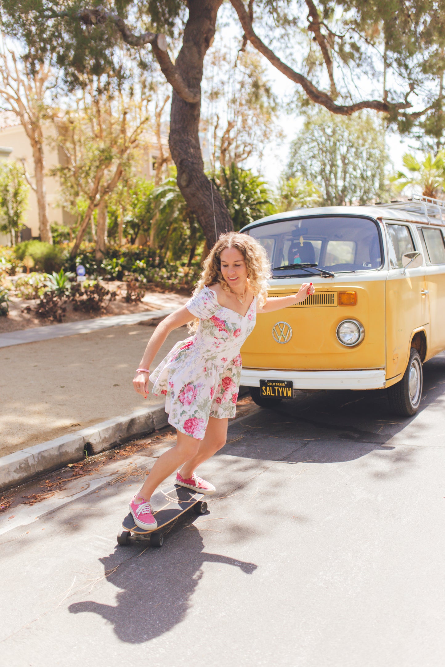Vintage Floral Mini Dress