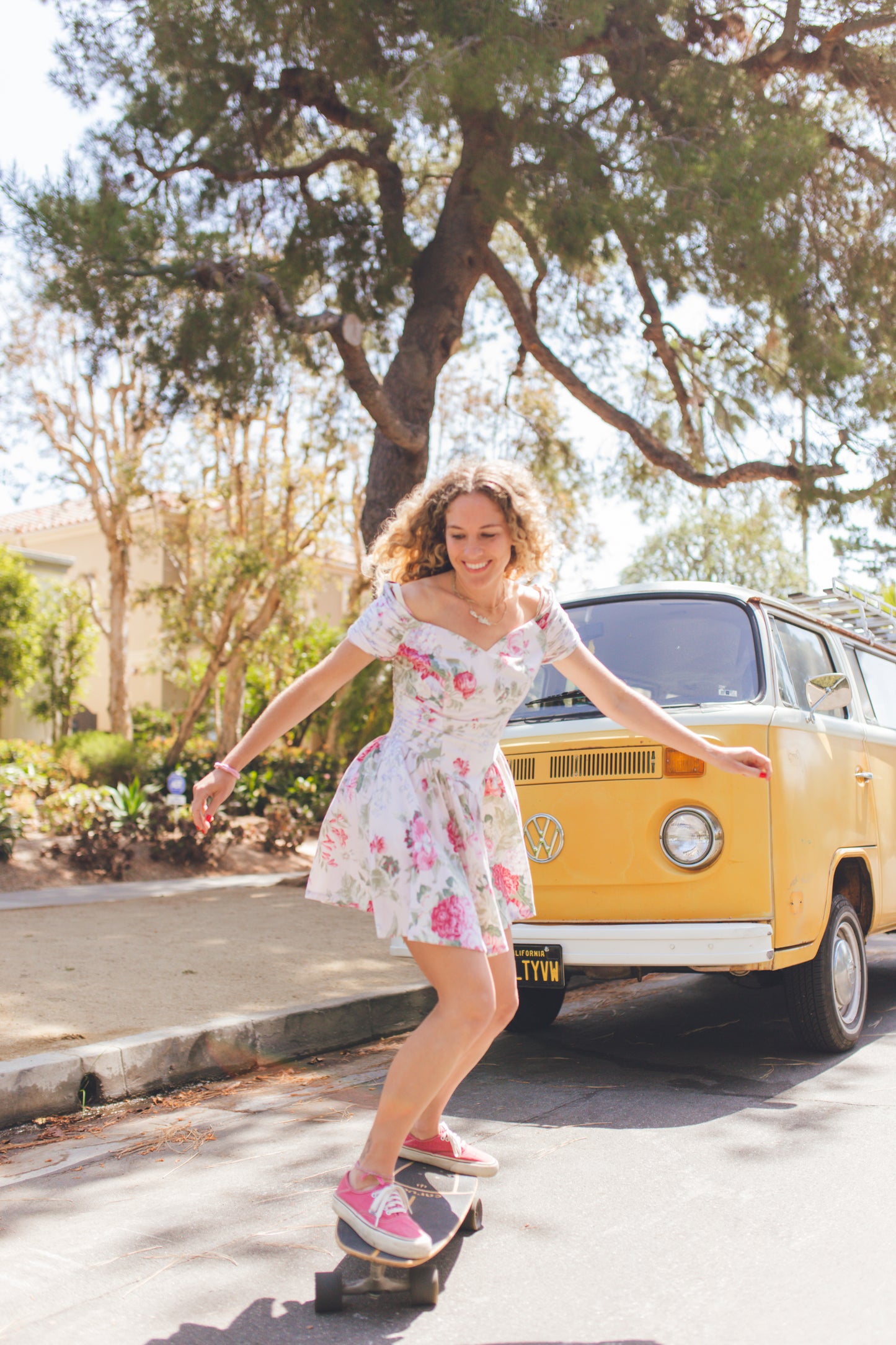 Vintage Floral Mini Dress