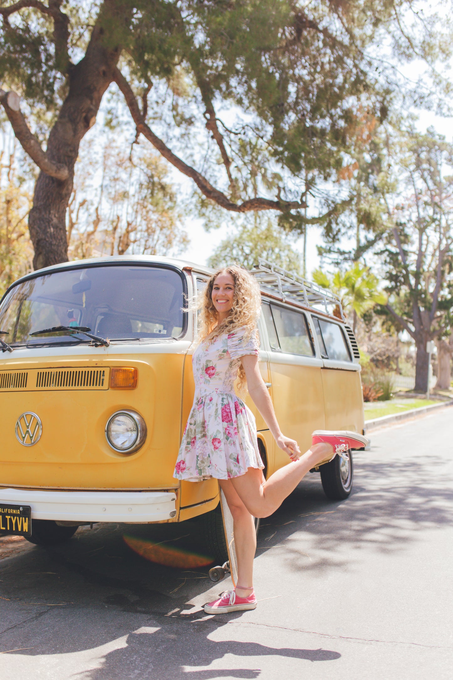 Vintage Floral Mini Dress