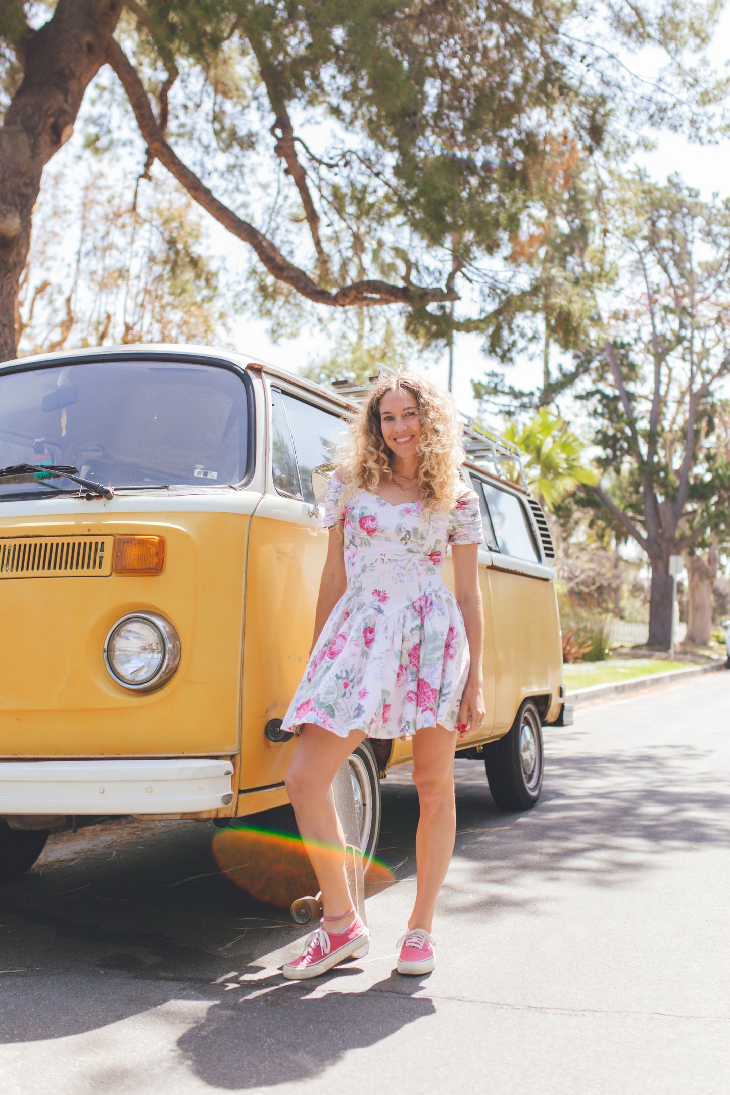 Vintage Floral Mini Dress
