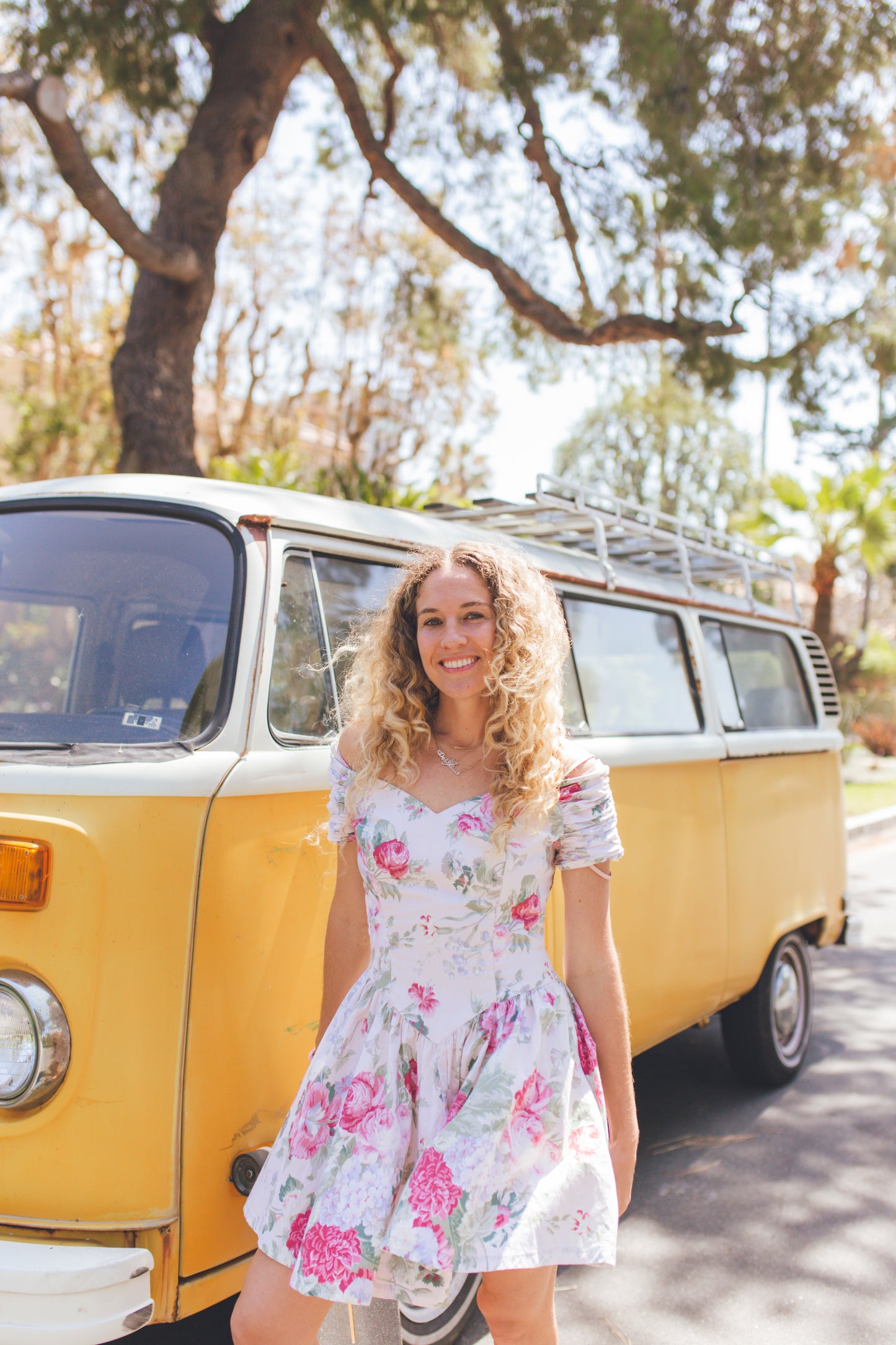 Vintage Floral Mini Dress