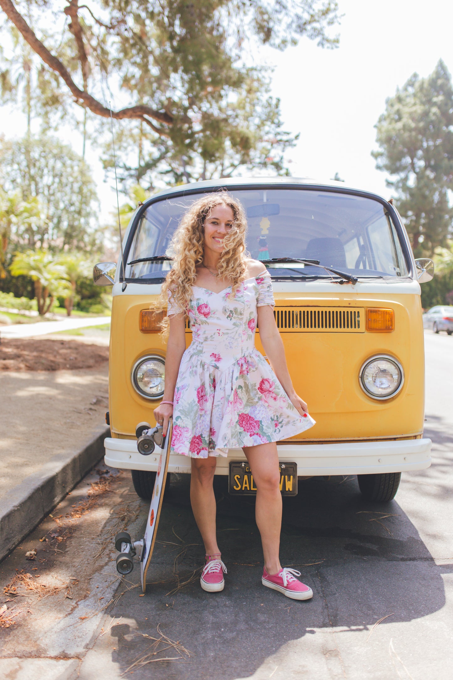 Vintage Floral Mini Dress