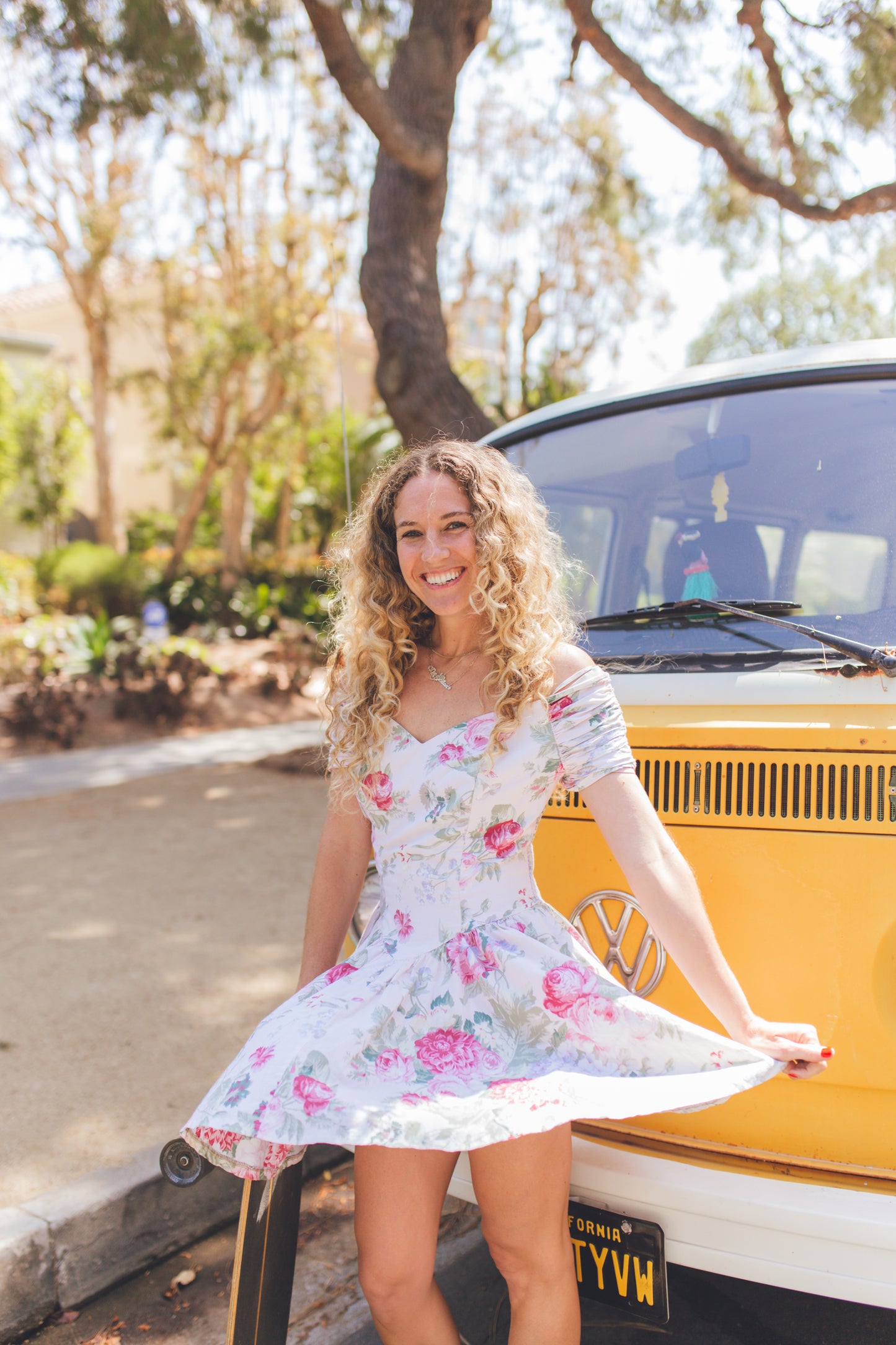 Vintage Floral Mini Dress