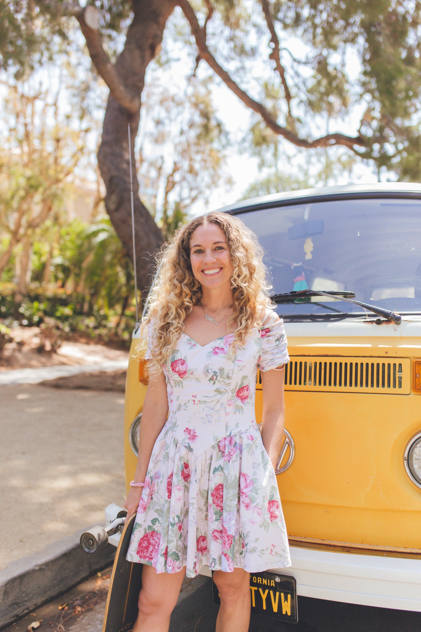 Vintage Floral Mini Dress