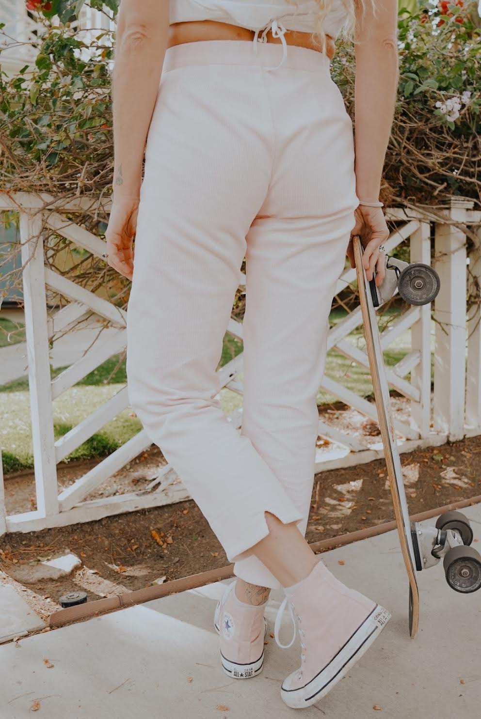 Skater Pant - Pink Corduroy