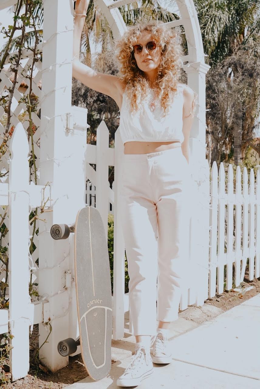 Skater Pant - Pink Corduroy