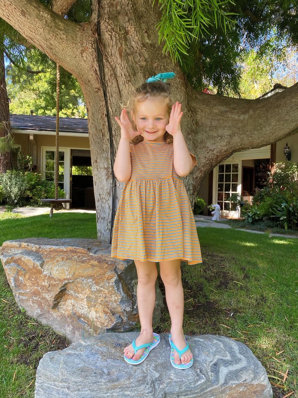 Lulu Dress - Orange Crush