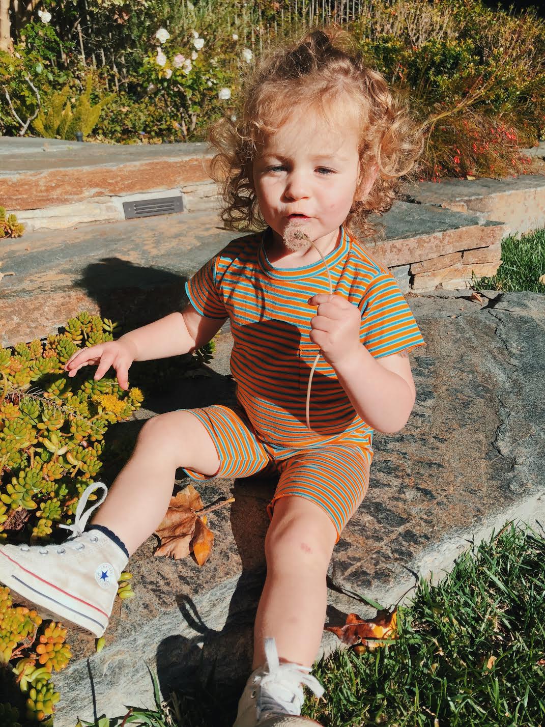 Baby Pocket Tee - Orange Crush