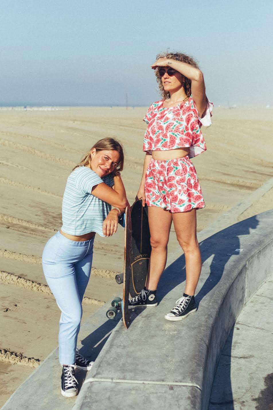Skater Pant - Blue Chambray