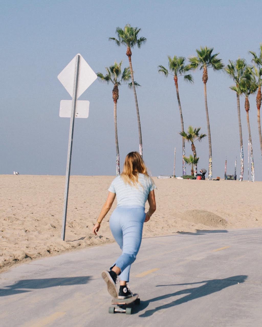 Skater Pant - Blue Chambray
