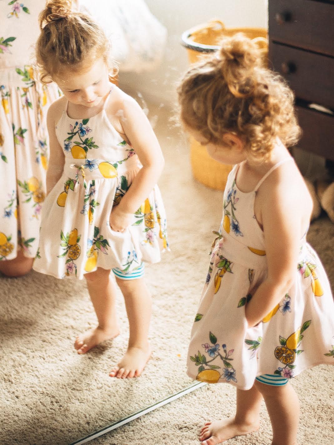 Baby Dandelion Dress - Pink Lemonade