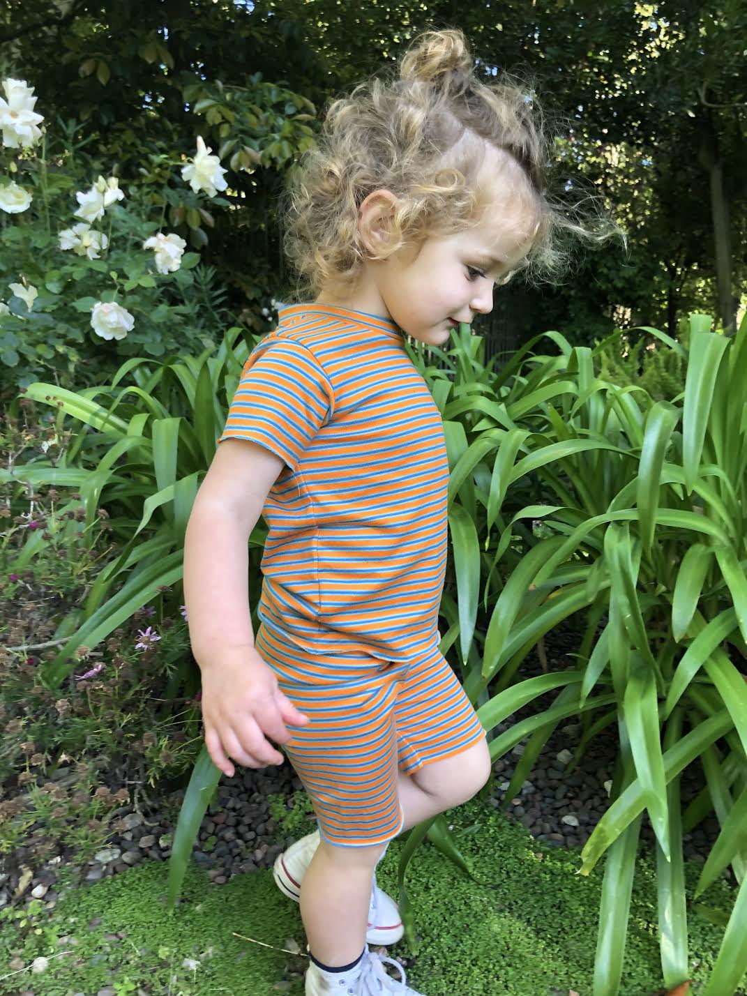 Baby Pocket Tee - Orange Crush