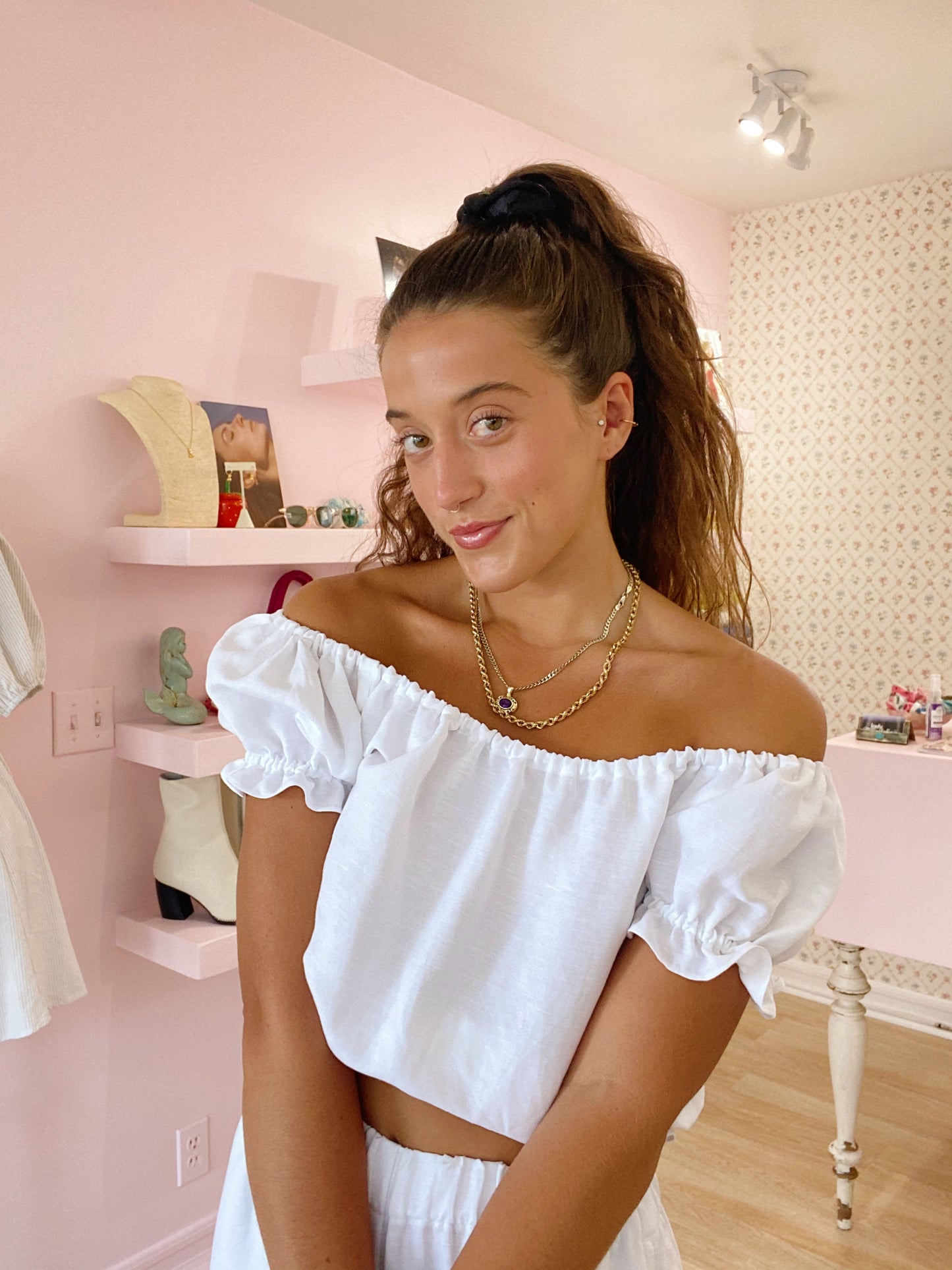 Penny Lane Top - White Linen