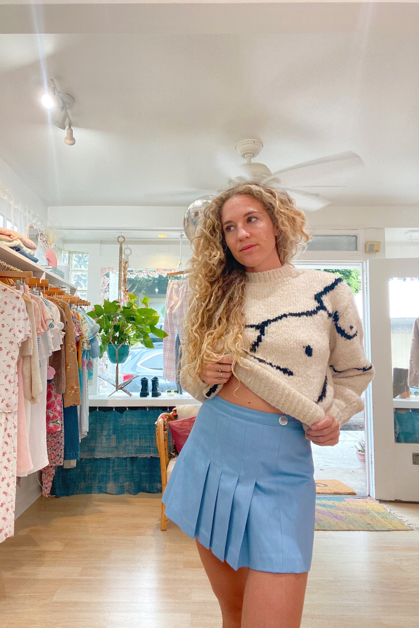 Tennis Skort - Chambray