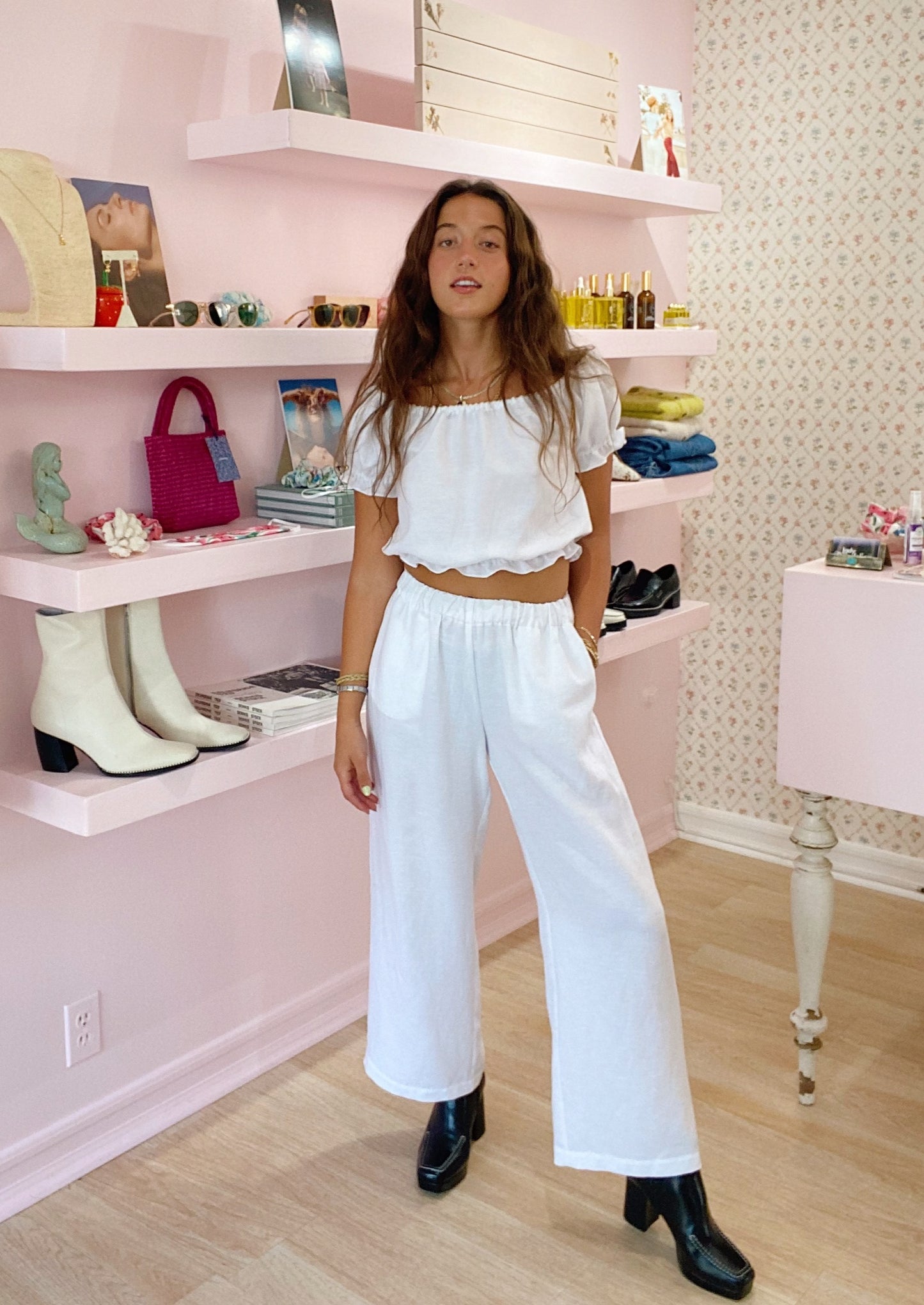 Penny Lane Top - White Linen
