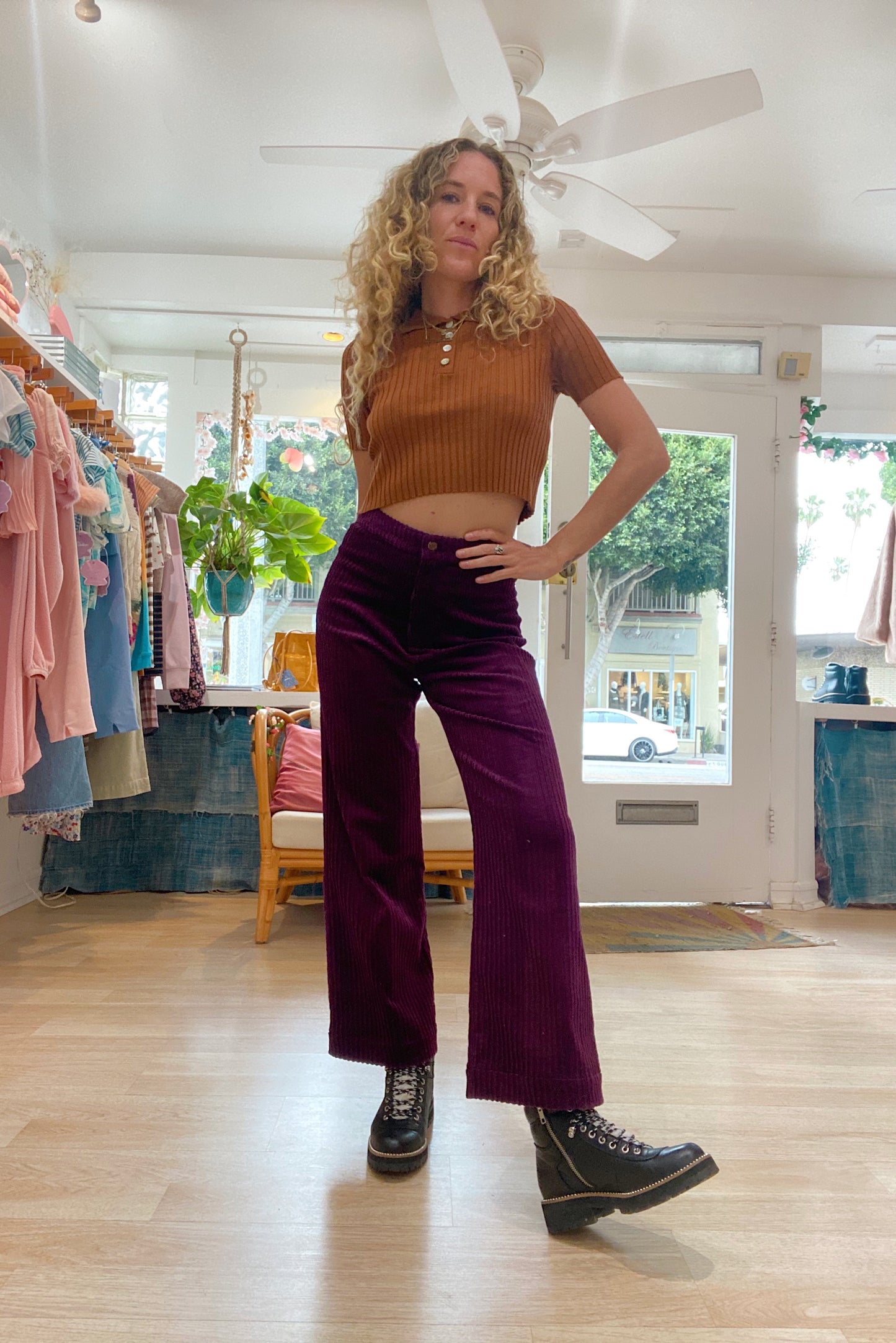 Babydoll Pant - Deep Purple