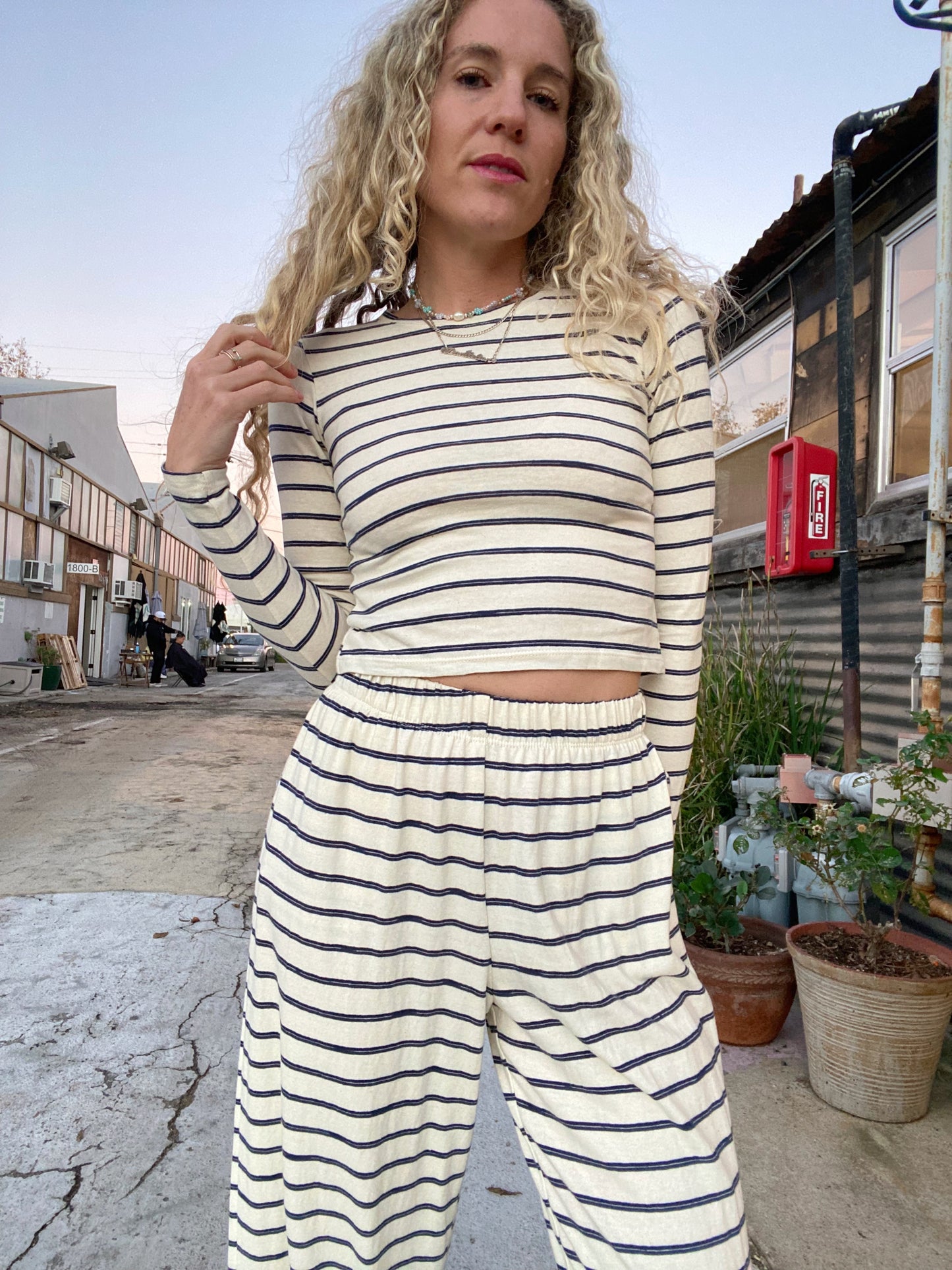Hawaii Pant - Naval Stripe