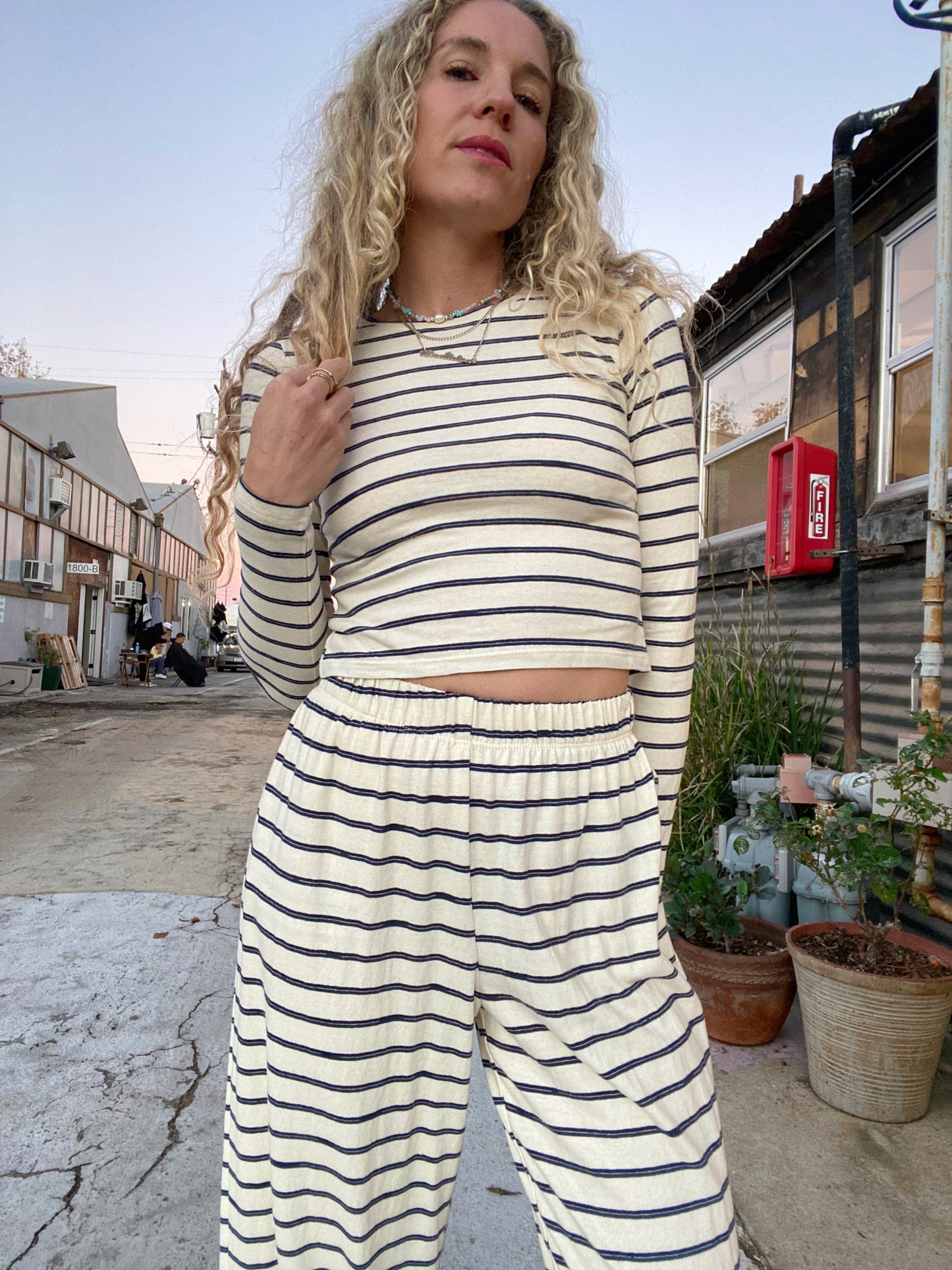 Hawaii Pant - Naval Stripe