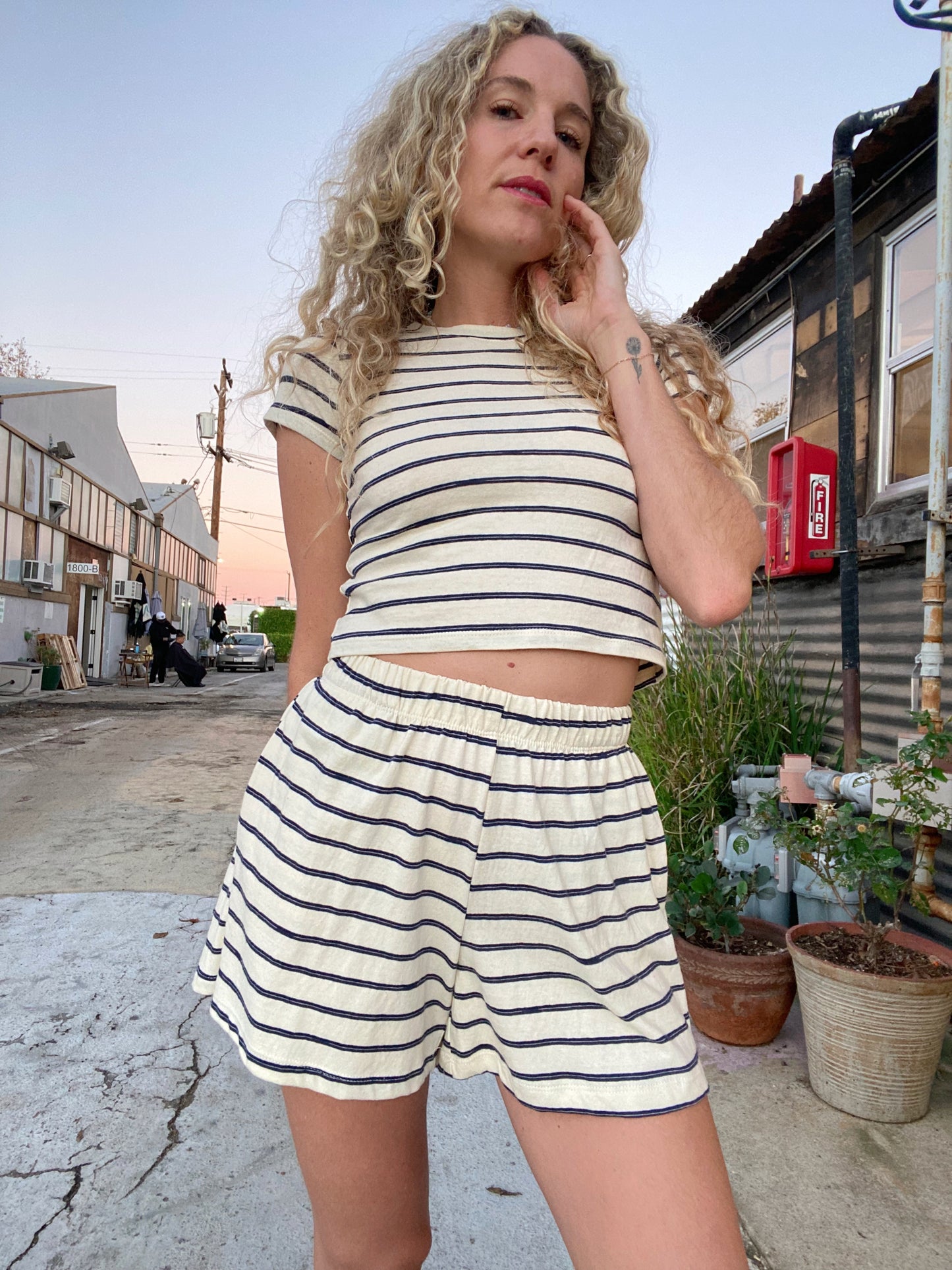 Hawaii Short - Naval Stripe