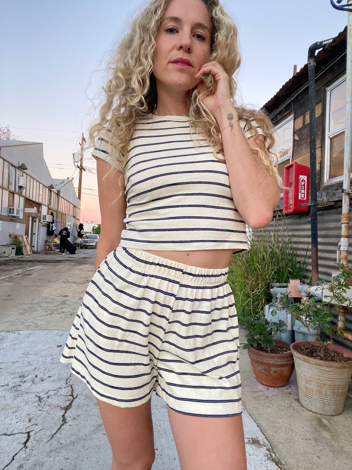 Hawaii Short - Naval Stripe