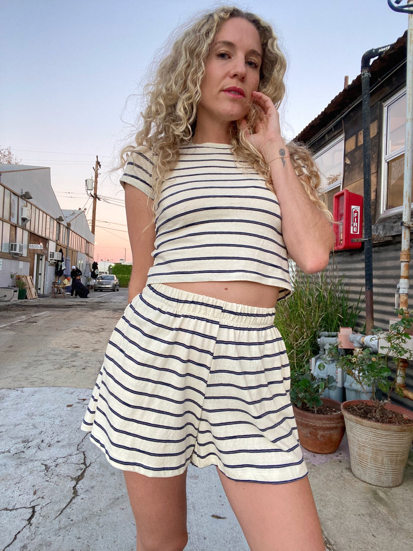Hawaii Short - Naval Stripe