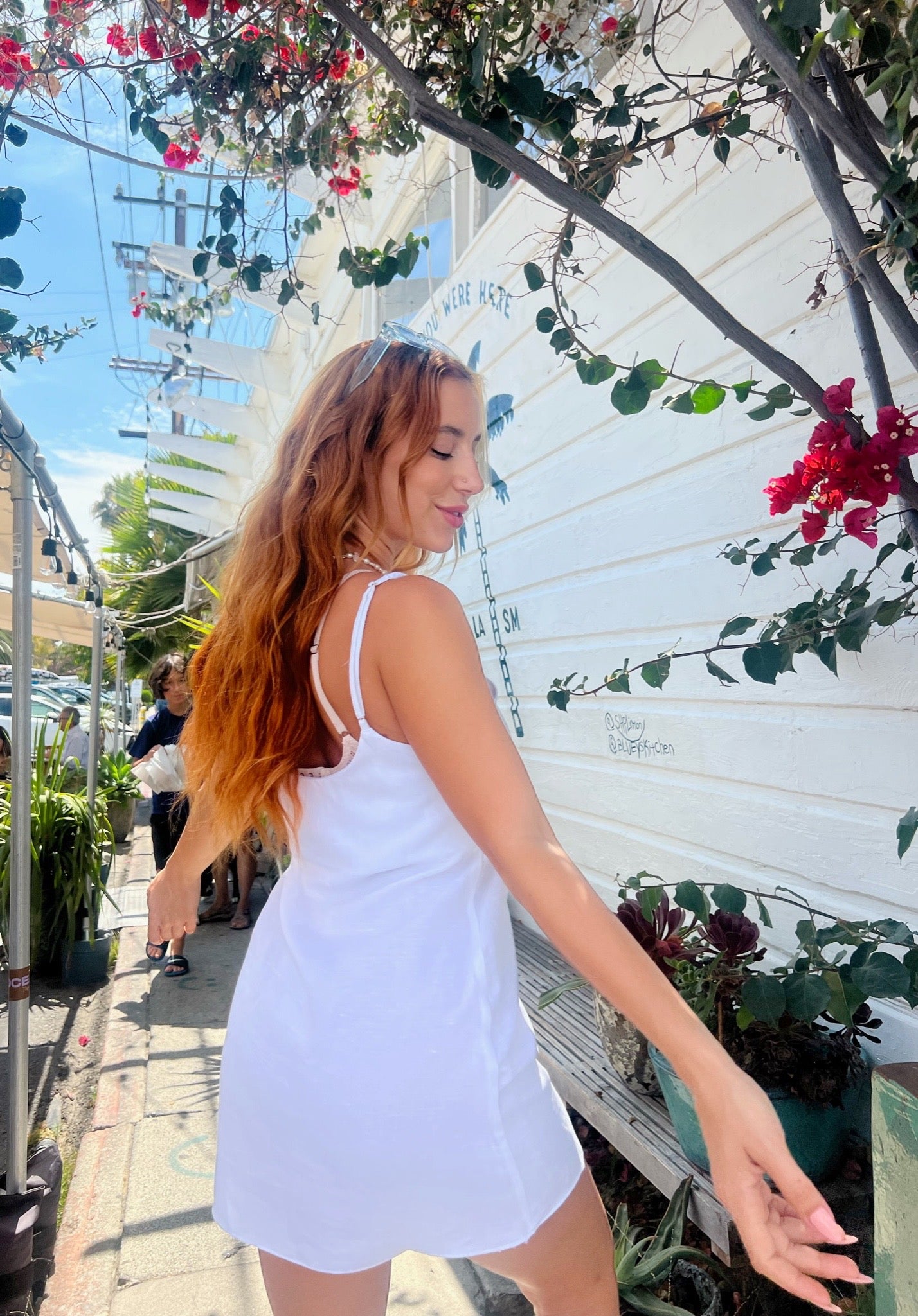 Lilou Dress - White Linen