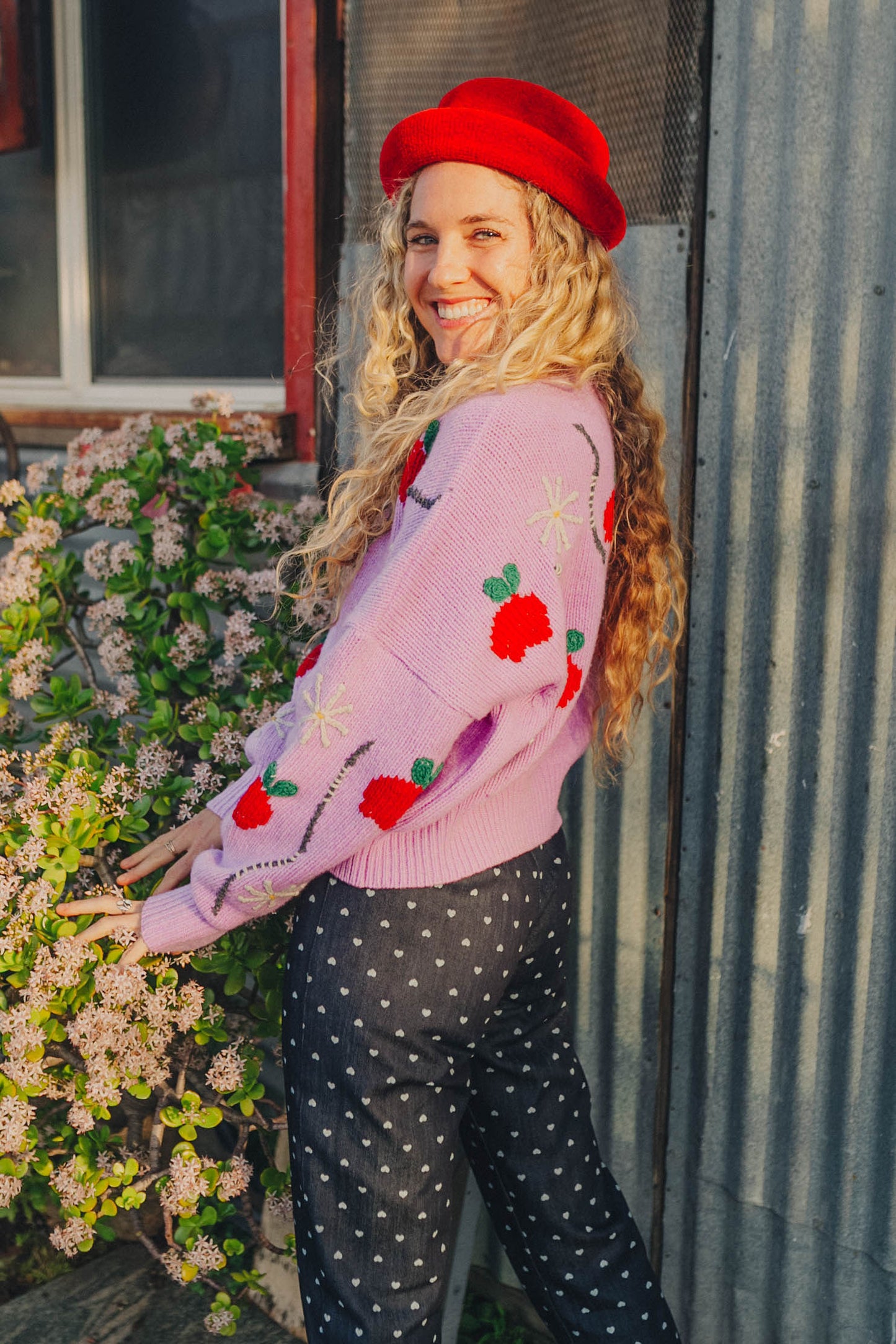 Skater Pant - Indigo Hearts