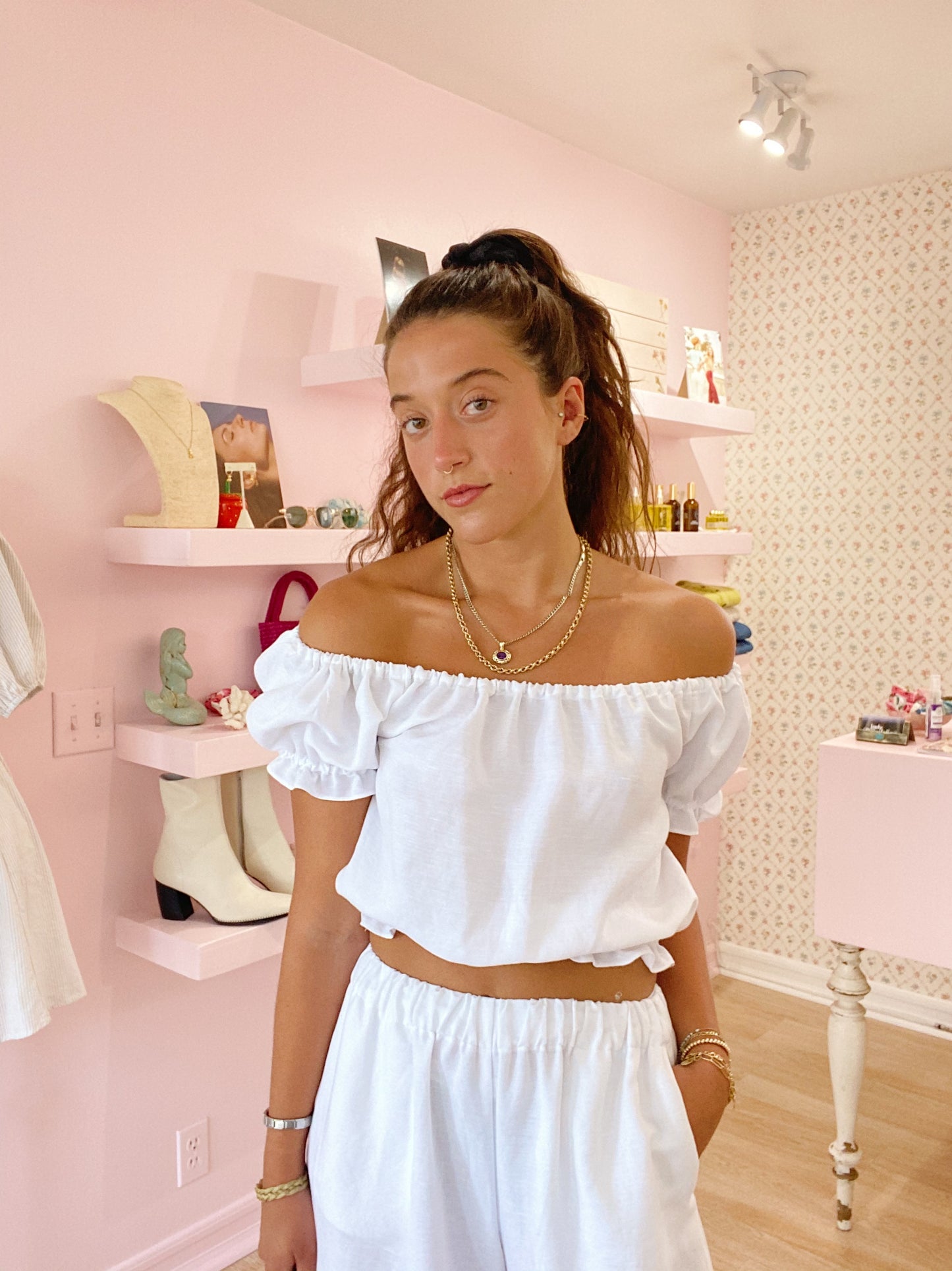Penny Lane Top - White Linen