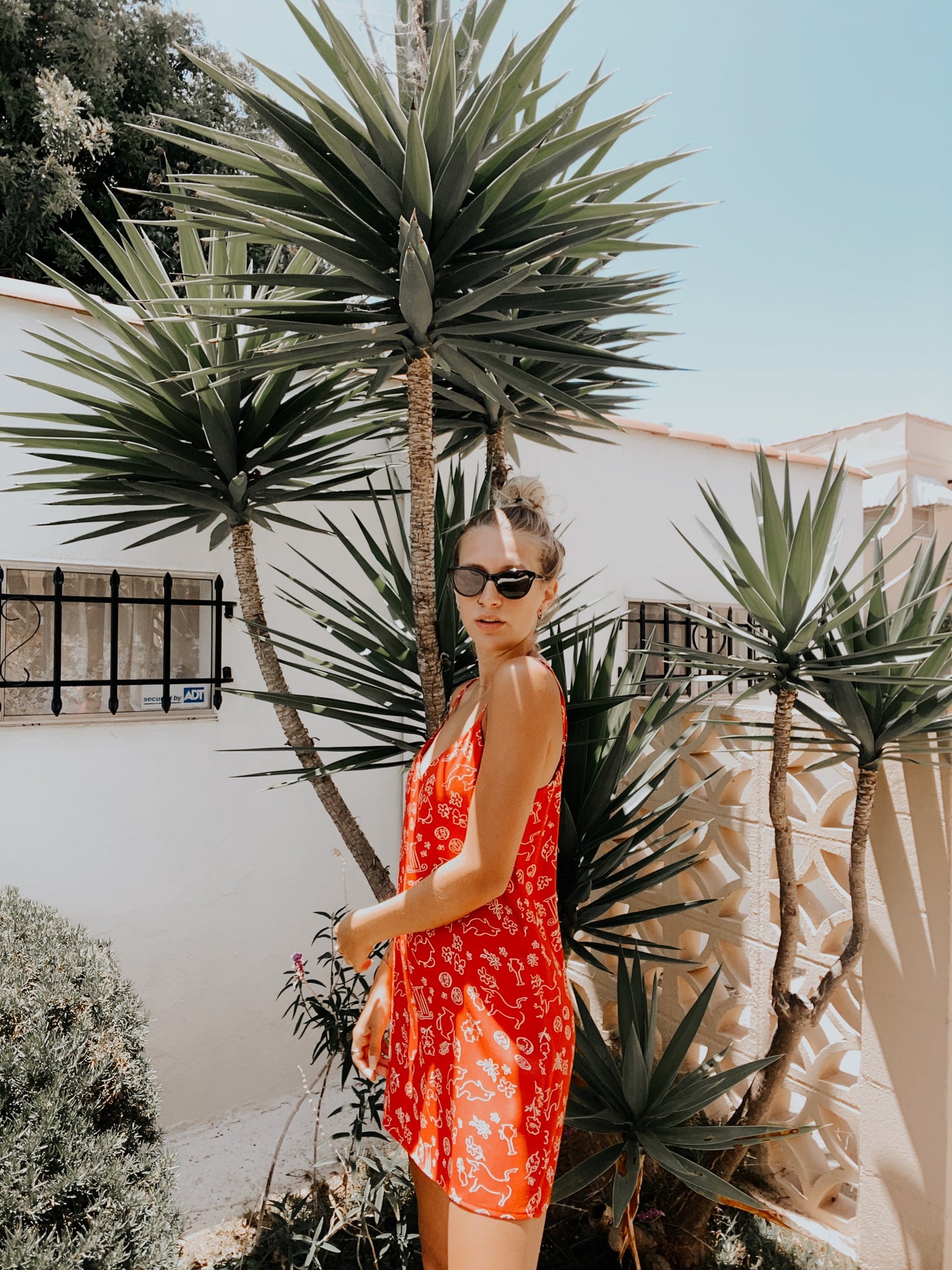 Lilou Dress - Red Grecian