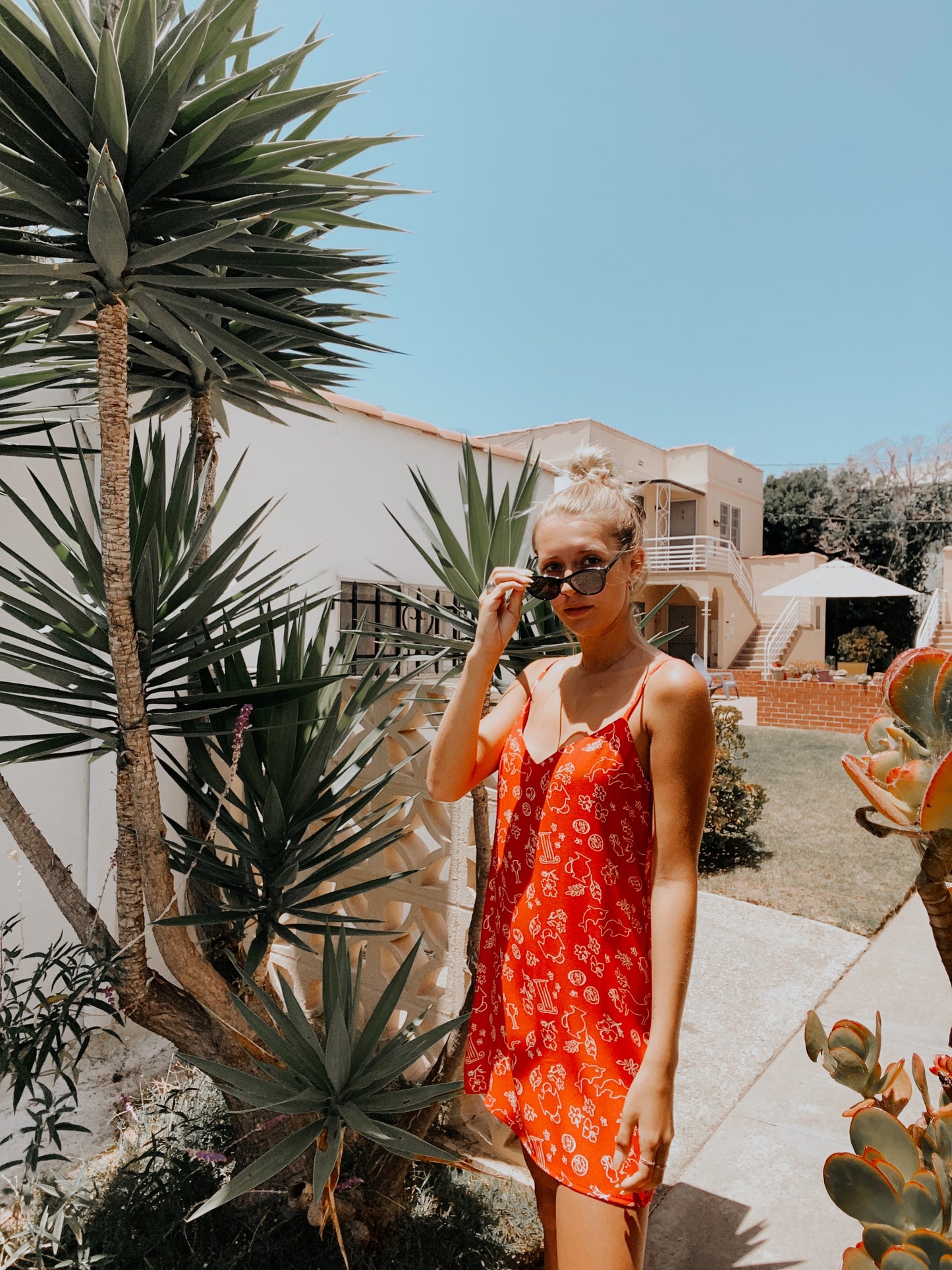 Lilou Dress - Red Grecian