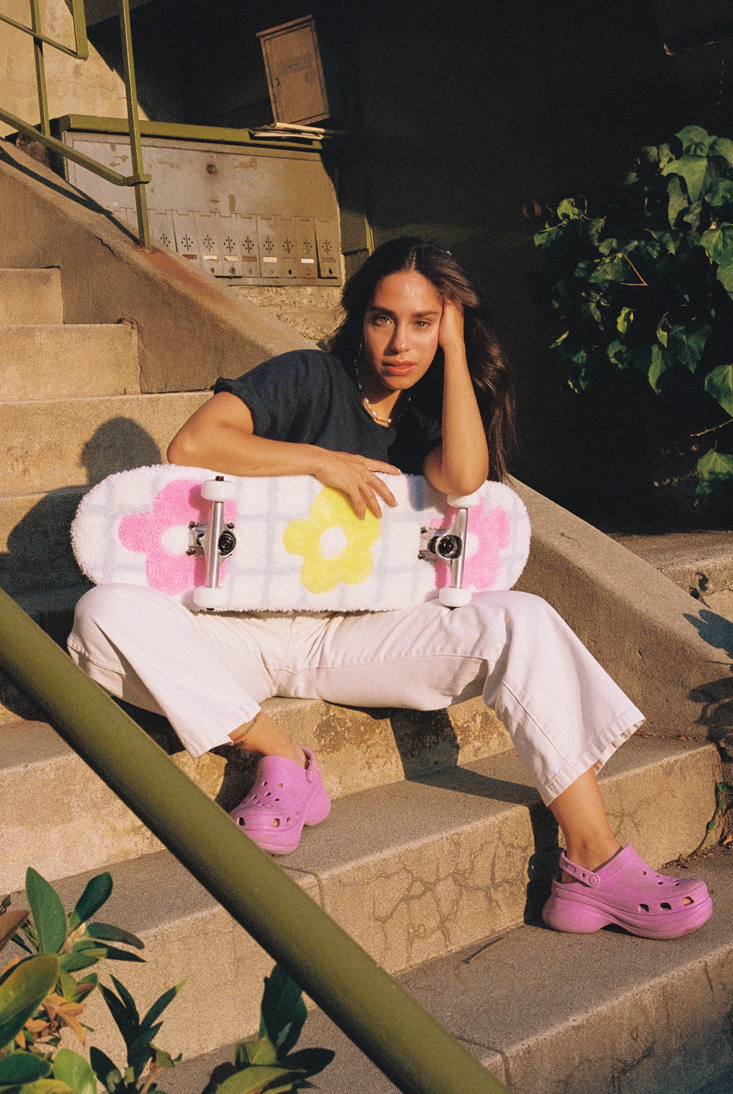 Hand Tufted Skateboard