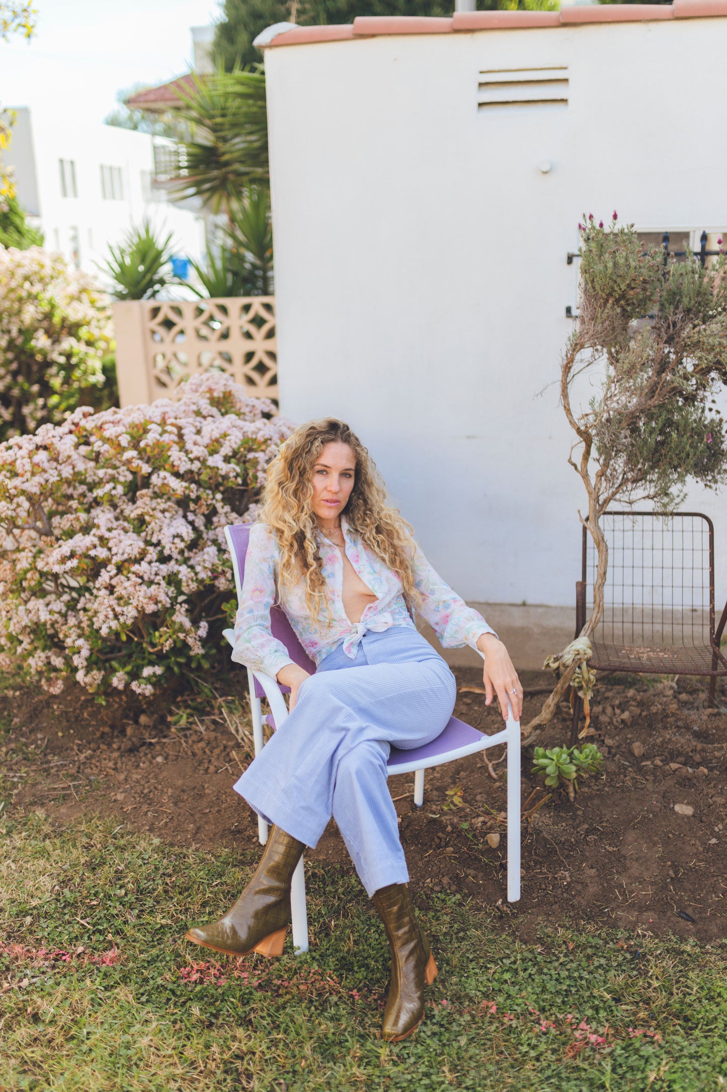 Babydoll Pant - Powder Blue Corduroy