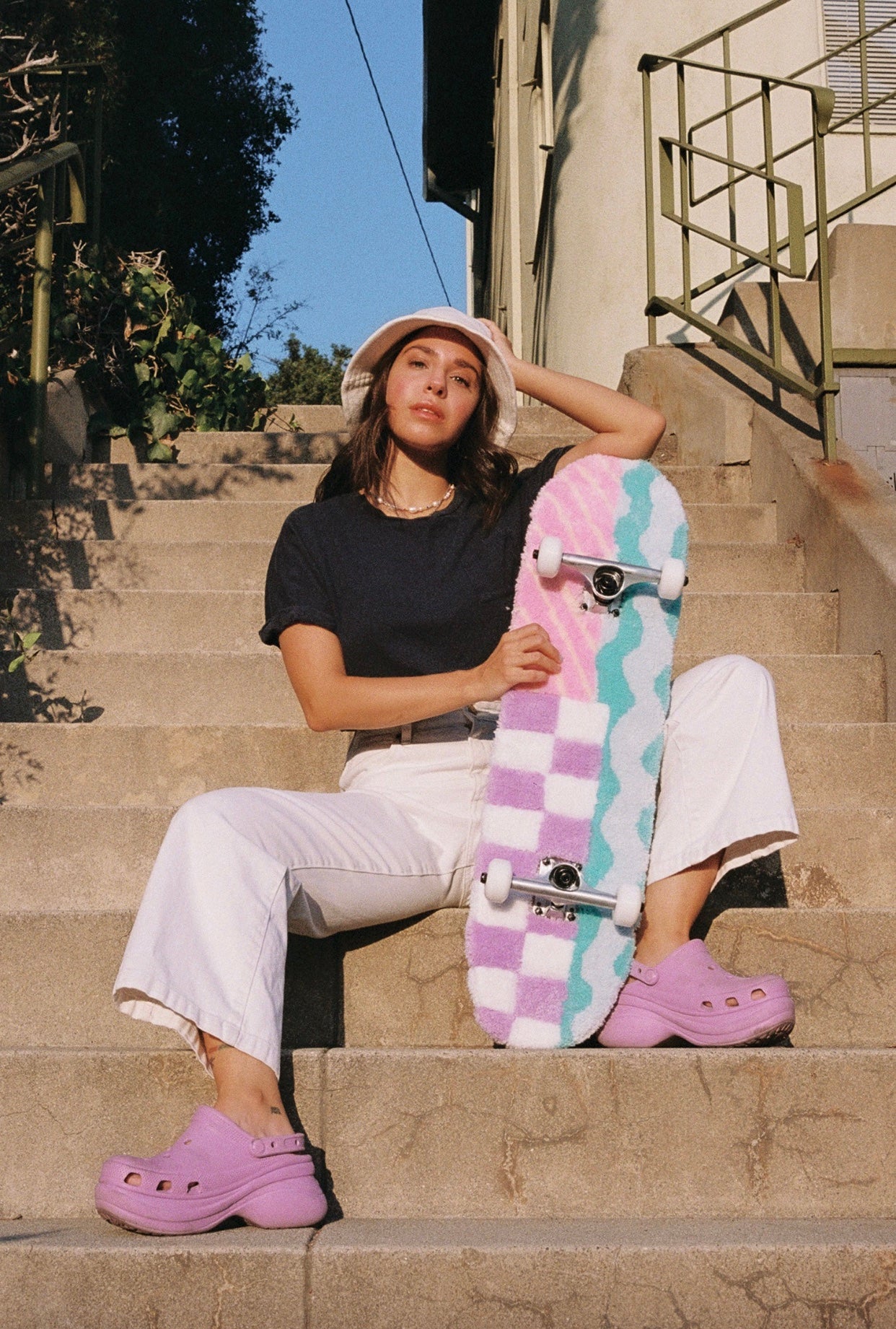 Hand Tufted Skateboard