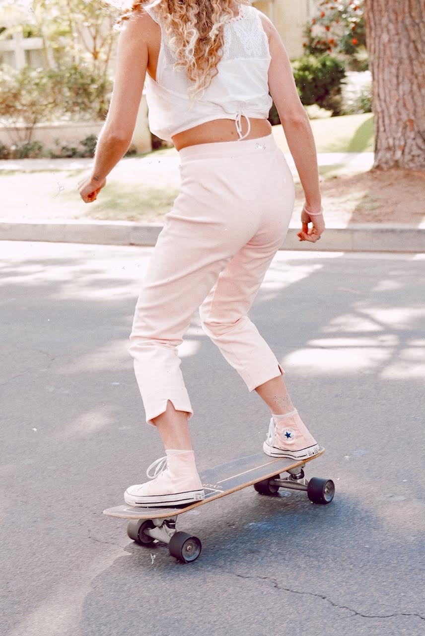 Skater Pant - Pink Corduroy