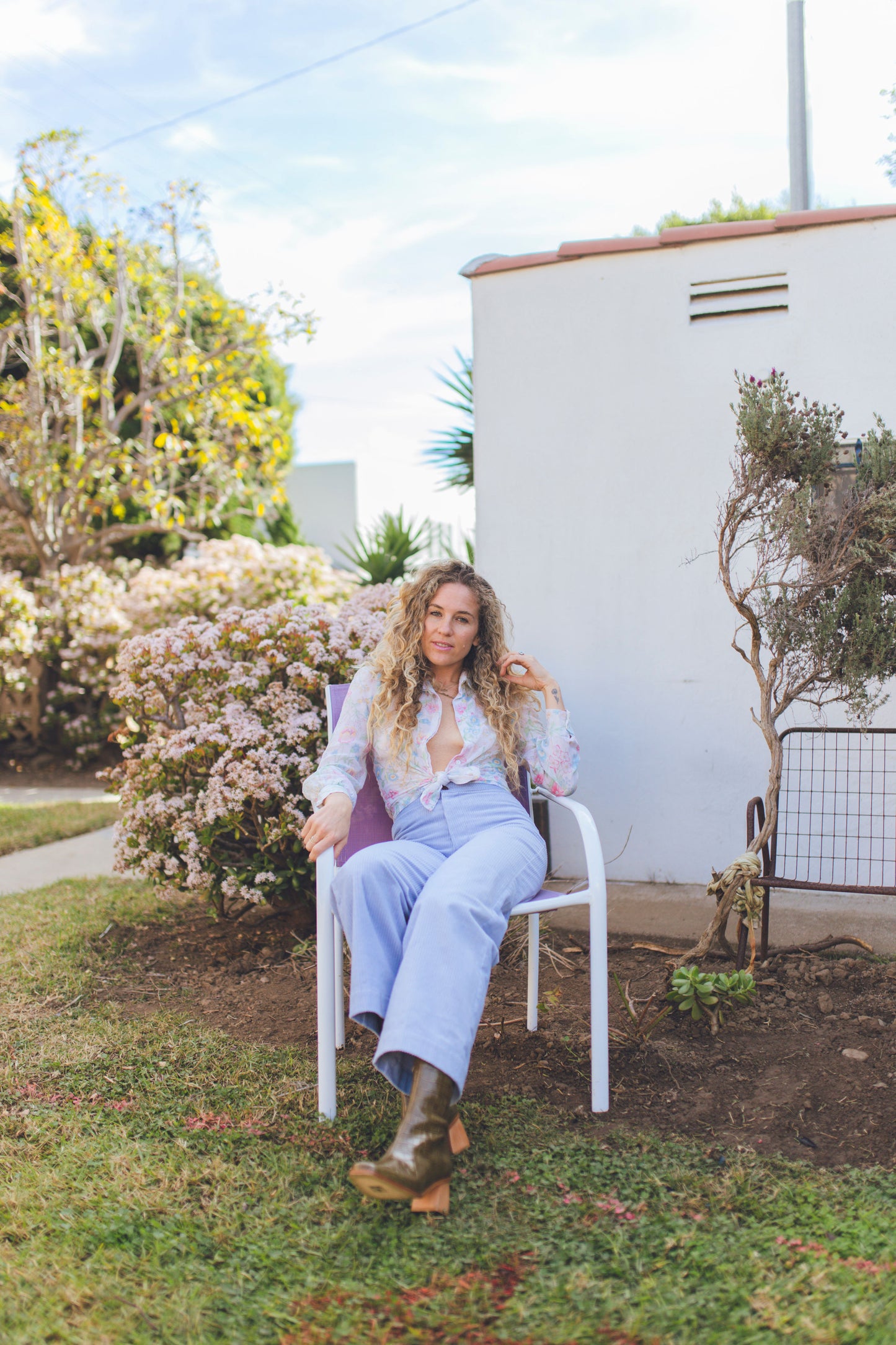 Babydoll Pant - Powder Blue Corduroy