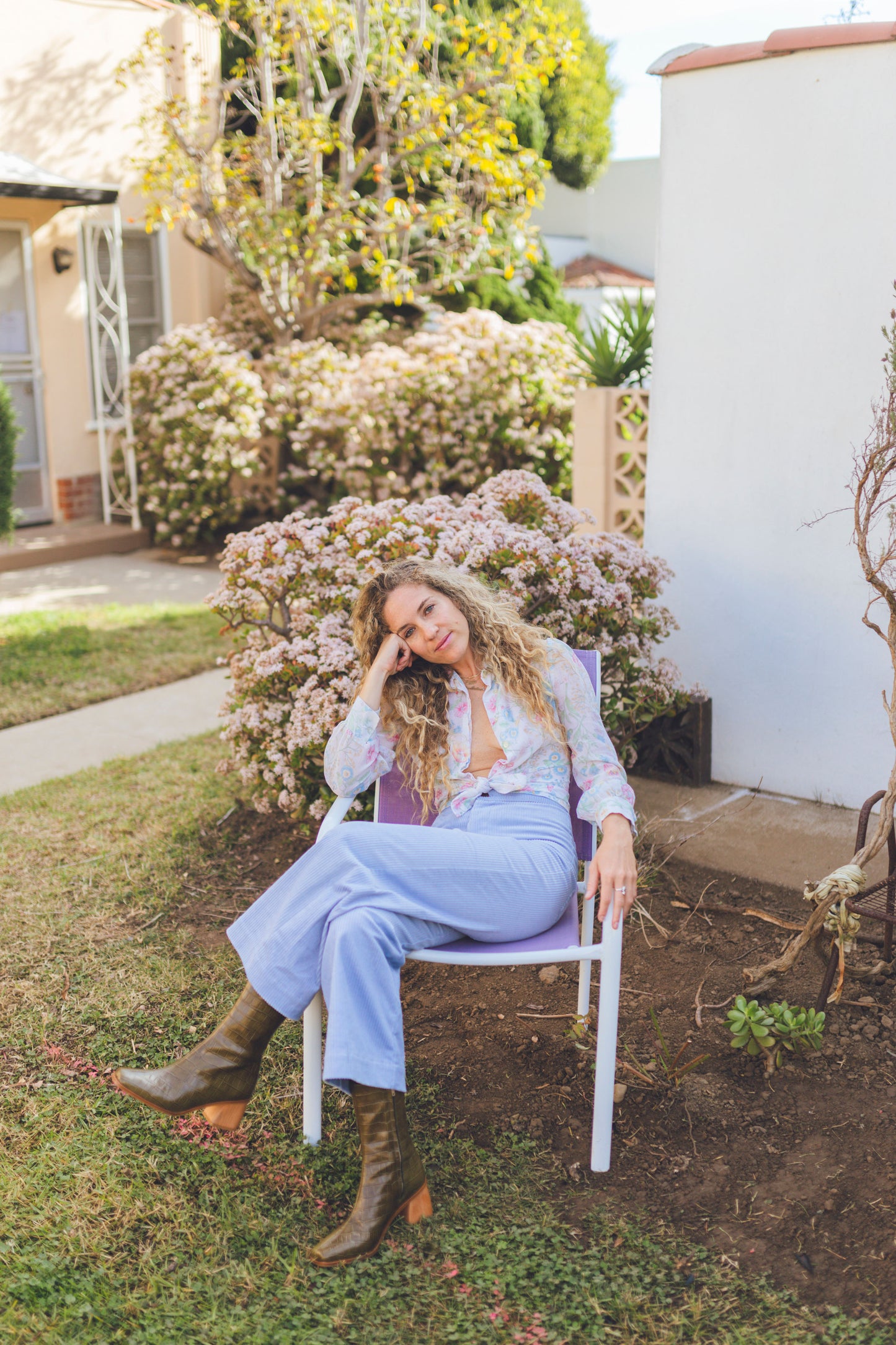 Babydoll Pant - Powder Blue Corduroy